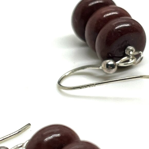 JAY KING DTR DESSERT ROSE TRADING RED GENUINE STONE 925 STERLING SILVER EARRINGS - Picture 14 of 14